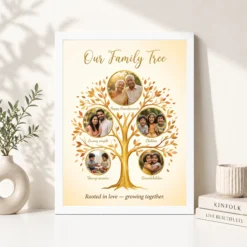 Family Tree 5 Picture Frame Elegant Multi Generation Art Photo Frame 15 family tree 5 picture frame elegant multi generation art photo frame 01 white 4