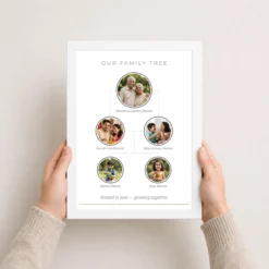 Family Tree 5 Picture Frame Rustic Wood Tone Multi Photo Photo Frame 14 family tree 5 picture frame rustic wood tone multi photo photo frame 03 white 3