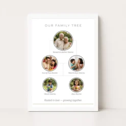 Family Tree 5 Picture Frame Rustic Wood Tone Multi Photo Photo Frame 12 family tree 5 picture frame rustic wood tone multi photo photo frame 03 white main