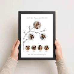 family tree photo frame black gold royal heritage photo frame 03 black 3