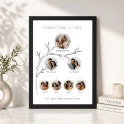 family tree photo frame black gold royal heritage photo frame 03 black 4