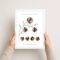 family tree photo frame black gold royal heritage photo frame 03 white 3