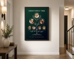 Alternative view of Family Tree Photo Frame Modern Minimal Stylish Multi Photo Frame