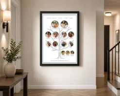 Alternative view of Family Tree Photo Frame Wall Pastel Green Nature Tree Photo Frame