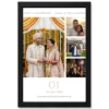 First Anniversary Milestone 1 Year Married Floral Love Photo Frame