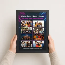 Friends Photo Frame Collage Pastel Candid Fun Moments Photo Frame 10 friends photo frame collage pastel candid fun moments photo frame 02 black 3