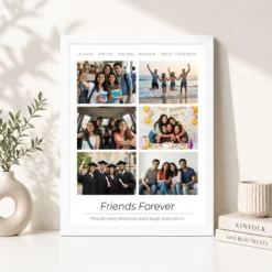 Friends Photo Frame Collage Retro Vintage Besties Memories Photo Frame 15 friends photo frame collage retro vintage besties memories photo frame 03 white 4