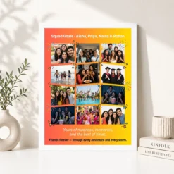 friends photo frame collage vibrant fun friendship memories photo frame 01 white 4