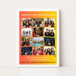 friends photo frame collage vibrant fun friendship memories photo frame 01 white main
