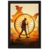 gandhi be the change conceptual charkha sun inspirational art 10 black main