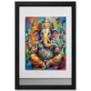 ganesha abstract contemporary bold brushstroke gallery art 22 black main