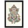 ganesha gond tribal art colorful madhya pradesh folk art 25 black main