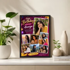 Alternative view of Girlfriend Birthday Photo Frame Couple Warm Love Personalised
