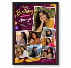 Girlfriend Birthday Photo Frame Couple Warm Love Personalised
