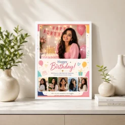 girlfriend birthday photo frame personalised couple memory white 2