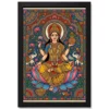 Goddess Lakshmi Madhubani Folk Art Bihar Vibrant Painting Photo Frame 16 goddess lakshmi madhubani folk art bihar vibrant painting 11 black main