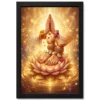 guru mantra lotus feet sacred teacher golden devotional art 15 black main