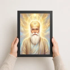 guru nanak divine light waheguru om spiritual aura art 09 black 3
