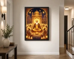 guru nanak jayanti prakash purab golden festive art 10 black 2