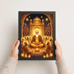 guru nanak jayanti prakash purab golden festive art 10 black 3