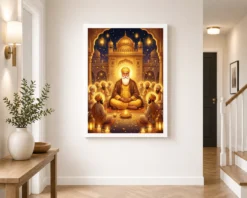guru nanak jayanti prakash purab golden festive art 10 white 2