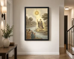 guru nanak stopped sun sultanpur miracle divine light art 05 black 2