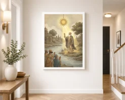 guru nanak stopped sun sultanpur miracle divine light art 05 white 2