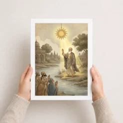guru nanak stopped sun sultanpur miracle divine light art 05 white 3