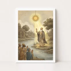 guru nanak stopped sun sultanpur miracle divine light art 05 white main