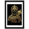 hanuman black gold luxury mandala premium wall art 15 black main