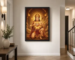 hanuman chest ram sita heart devotional miracle art 05 black 2