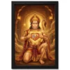 hanuman chest ram sita heart devotional miracle art 05 black main