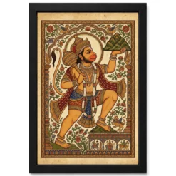 Hanuman Pattachitra Odisha Traditional Folk Art Photo Frame
