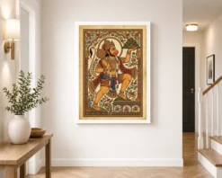 hanuman pattachitra odisha traditional folk art 22 white 2