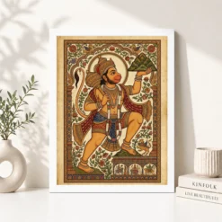 hanuman pattachitra odisha traditional folk art 22 white 4
