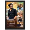 happy birthday husband photo frame with date name black main