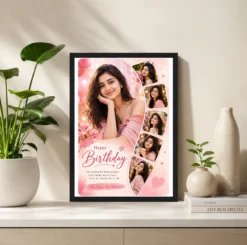 Alternative view of Happy Birthday Wife Collage Photo Frame Couple Portrait
