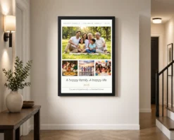 Alternative view of Happy Family Photo Frame Pastel Rainbow Love Joy Art Photo Frame