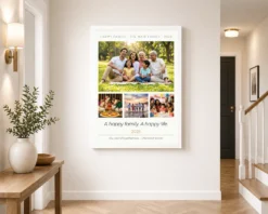 happy family photo frame pastel rainbow love joy art photo frame 03 white 2