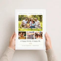 happy family photo frame pastel rainbow love joy art photo frame 03 white 3