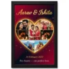 heart collage frame pastel floral love heart memories photo frame 02 black main