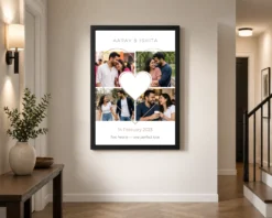 Alternative view of Heart Collage Frame Red Heart Bold Love Romantic Photo Frame