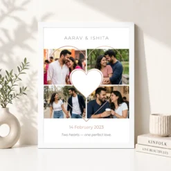 heart collage frame red heart bold love romantic photo frame 03 white 4