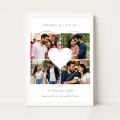 heart collage frame red heart bold love romantic photo frame 03 white main