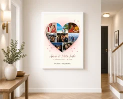 heart collage frame romantic love heart multi photo photo frame 01 white 2