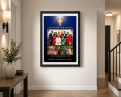 Alternative view of Holy Family Photo Frame Divine Gold Religious Art Sacred Photo Frame