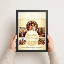 holy family photo frame spiritual blessed sacred religious photo frame 01 black 3
