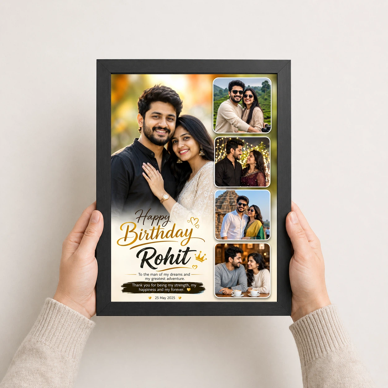 Husband Photo Frame Birthday Couple Collage 3 Husband Photo Frame Birthday Couple Collage - Image 3