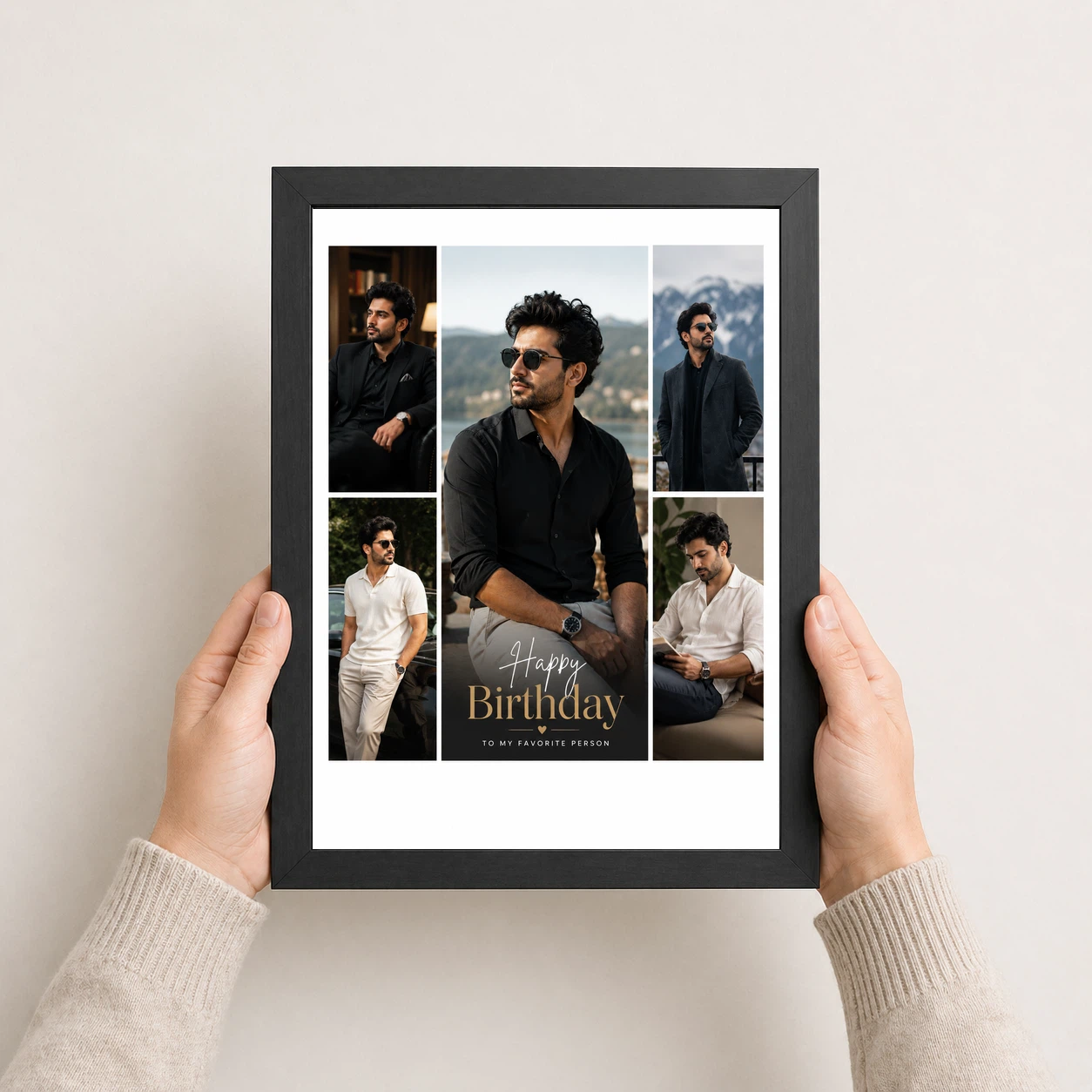 Husband Photo Frame Birthday Gift Idea Collage 3 Husband Photo Frame Birthday Gift Idea Collage - Image 3