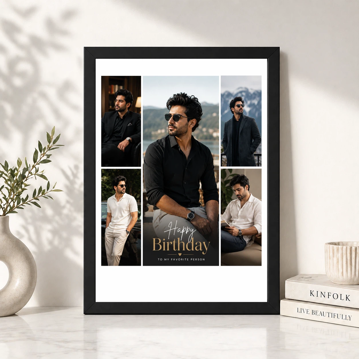Husband Photo Frame Birthday Gift Idea Collage 4 Husband Photo Frame Birthday Gift Idea Collage - Image 4